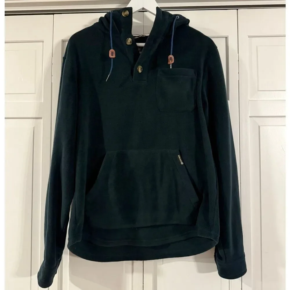Levitate Baja fleece cozy green hooded pullover size small